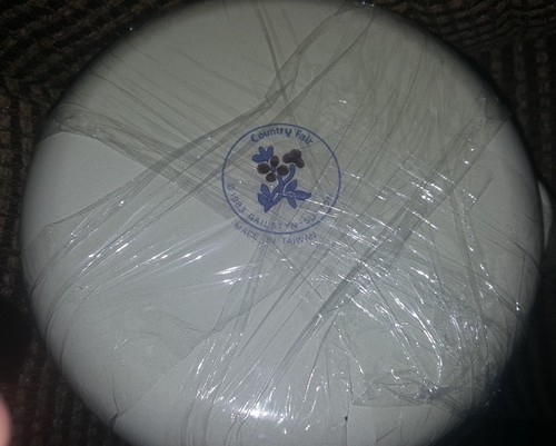 Vintage Teapot Gailstyn Sutton 1983 floral tulip enamel metal handle new