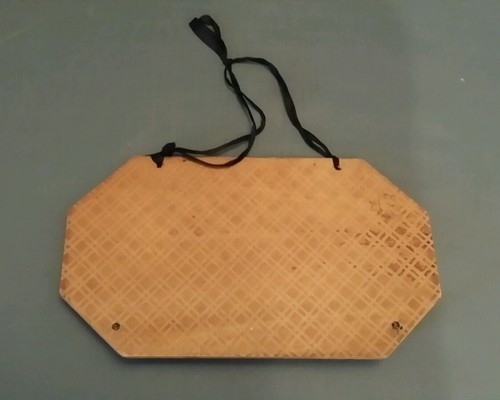 Original Early 1900's Tramp Art Carved Wood Wall Hanging Tie Rack Wood Antique