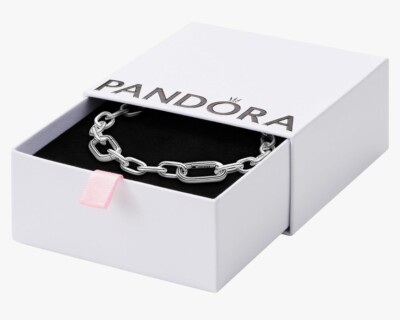 Pandora Jewelry Me Link Chain Silver 7.9'' 2 connectors - KH-D23