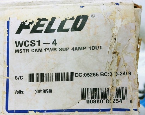 Pelco WCS1-4 Master Outdoor Camera Power Supply 100/120/230V NEMA 4X Made In USA