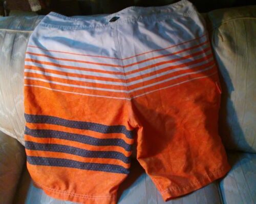 O'Neill Men Swim Trunks Shorts 34 Polyester Not Mesh Lined Ora...