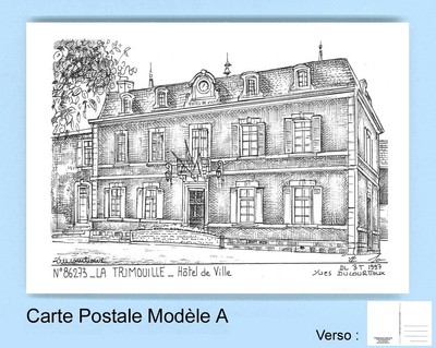 CP A 86273 CARTE POSTALE DESSIN 86 LA TRIMOUILLE