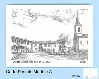 CP A 86441 CARTE POSTALE DESSIN 86 LA CHAPELLE MONTREUIL