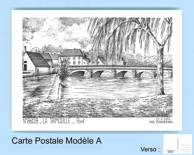 CP A 86128 CARTE POSTALE DESSIN 86 LA TRIMOUILLE