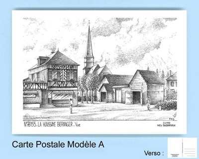 CP A 76155 CARTE POSTALE DESSIN 76 LA HOUSSAYE BERANGER
