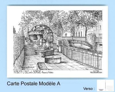 CP A 84053 CARTE POSTALE DESSIN 84 L ISLE SUR LA SORGUE