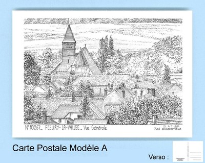 CP A 89267 CARTE POSTALE DESSIN 89 FLEURY LA VALLEE