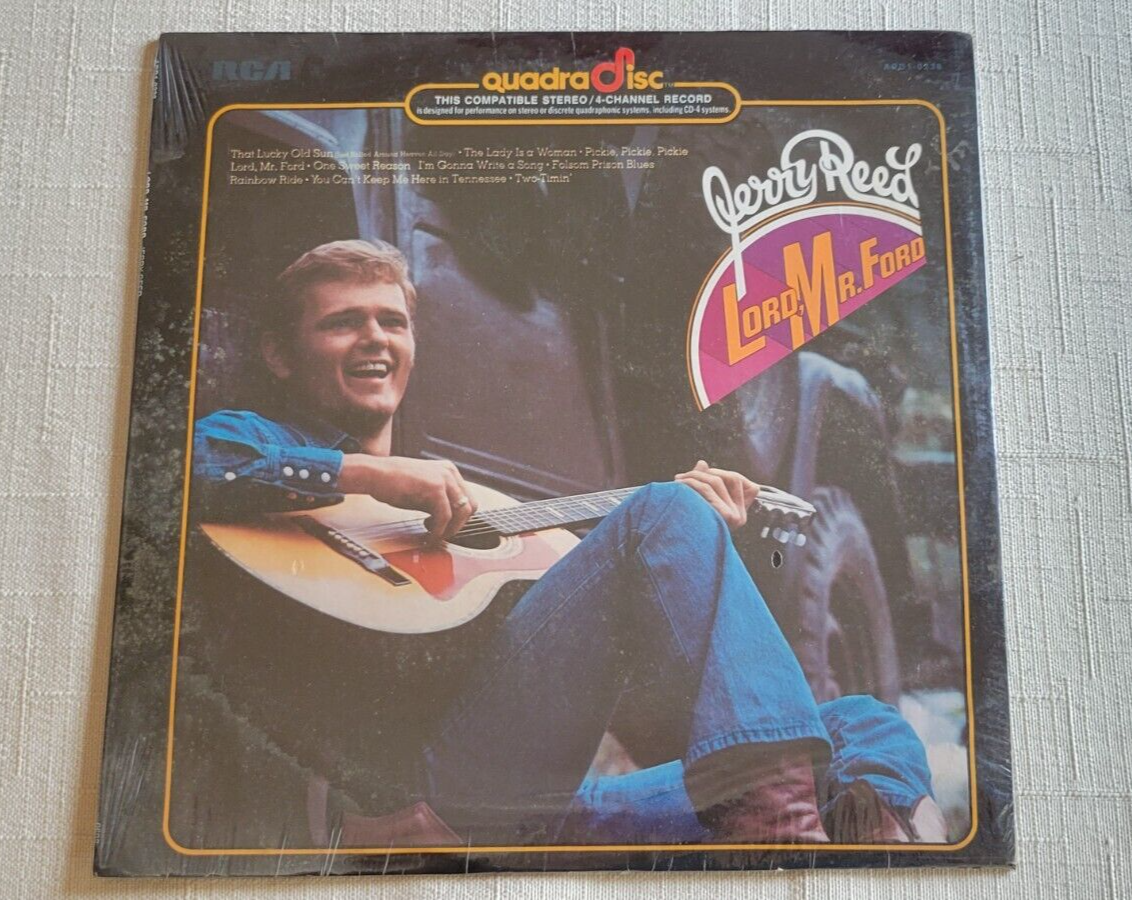 Sealed Quadradisc Jerry Reed Lord Mr. Ford LP Vinyl record