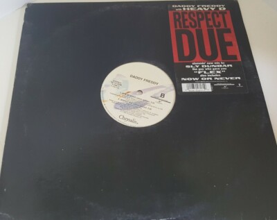 Daddy Freddy f. Heavy D Respect Due (1992) 12'' vinyl Chrysalis Y-24817 PROMO 