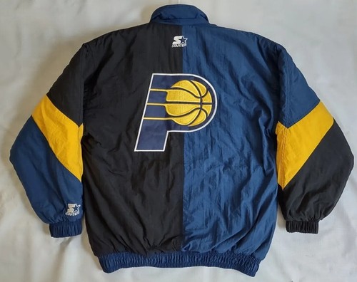 CLIPPERS starter スタジャン Men's LA Clippers Starter Navy Scout Varsity Satin Full-Snap