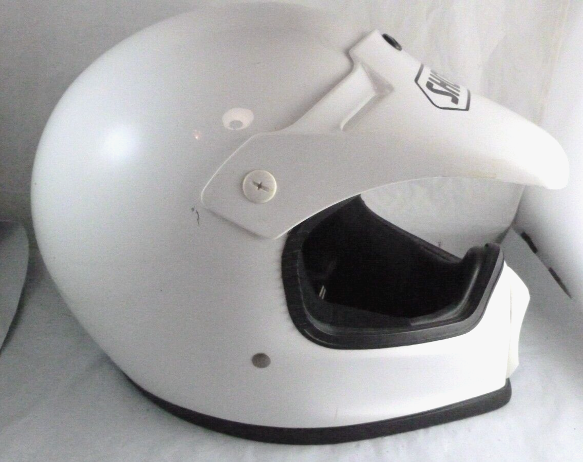 Vintage SHOEI FX-3 White Motocross Dirt Bike Helmet Adult