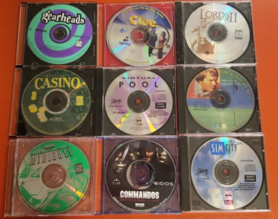 Collection of PC Games - CD ROM - 11 game bundle