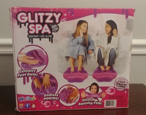 Glitzy Spa Vibrating We Cool Toy (Includes 1 Pound of Glitzy Slime) Purple