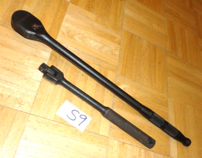 PROTO TOOLS 1/2 DRIVE 18 INCH RATCHET & 10 INCH BREAKER BAR BOTH BLACK FINISH