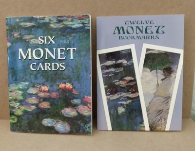Six Monet Postcards and Twelve Monet Bookmarks Dover Lot of 2 READ