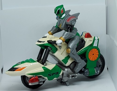 SPD Power Rangers Patrol Cycle 2004 Bandai with GREEN RANGER