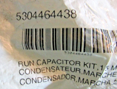 Frigidaire Refrigerator COMPRESSOR RUN CAPACITOR - OEM Part 5304464438  - NEW!