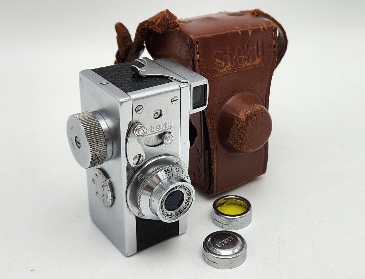✨希少✨ Steky 豆カメラ Model III Steky model III vintage spy camera, lens Stekinar Anastigmat