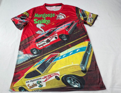 1970 Mongoose & Snake T-Shirt Hot Vintage Hot Wheels Redlines | Size XXL (2XL)
