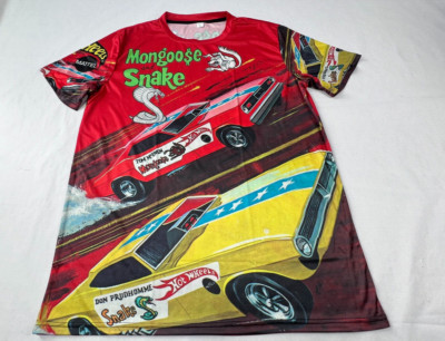 1970 Mongoose & Snake T-Shirt Hot Vintage Hot Wheels Redlines ( Multiple Sizes)