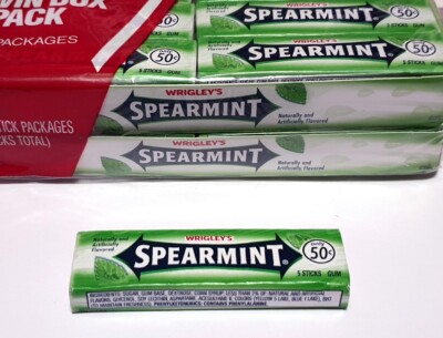 3 x Wrigley's SPEARMINT Streifen - Kaugummi   15 Streifen (3x 15g | 45g)