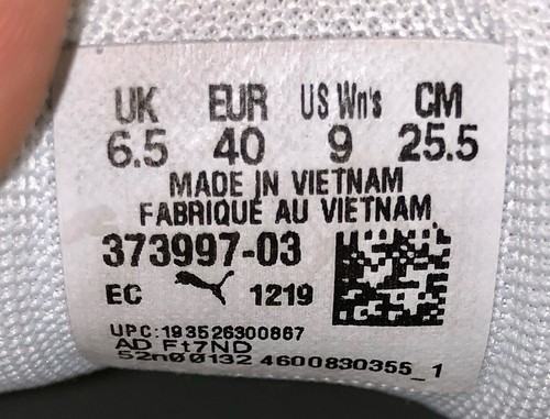 Puma Women&rsquo;s Size 9 Carina White Canvas Sneaker Shoes 373997-03 Good Condition