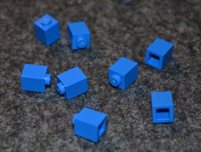 8 ~ 1x1 Blue Standard Brick Bricks ~ New Lego Parts ~