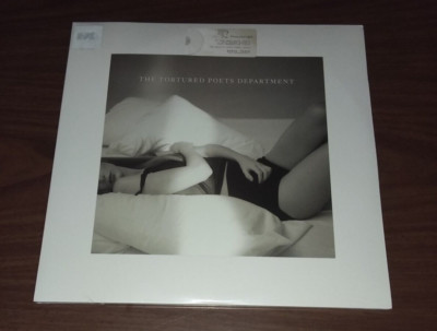 Taylor Swift ''The Tortured Poets Department'' 2X Ghosted White Vinyl NEW SEALED
