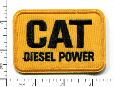 24 Pcs Embroidered Iron on patches Diesel Power CAT Orange 82x55mm AP063cT2