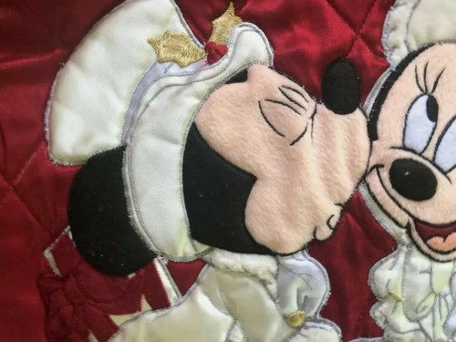 RARE Disney Parks Mickey Minnie Mouse Victorian Christmas Holiday Tree Skirt