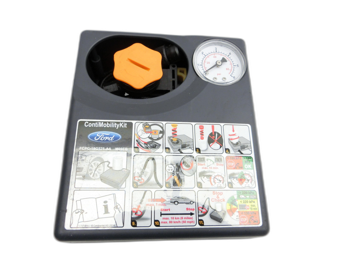 Ford EcoSport 12-22 1,0 92KW Luftkompressor Pannenset Kompressor für Reifendruck  - Bild 1