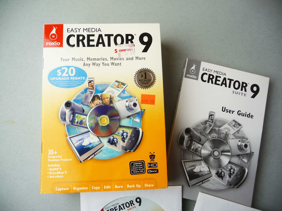 Roxio Easy Media CREATOR SUITE 9 DVD Audio Media Software