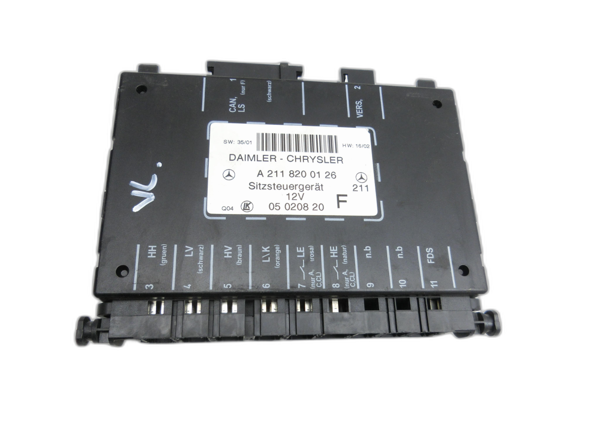 Unidad de control ECU módulo para asiento Controlador izquierda delante Memoria Mercedes C209 CLK 320 05-09 - Bild 1