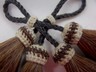 X-large real horsehair tassels  Sorrel over white horse hair tassel  Easy On