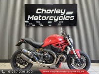 2017 Ducati Monster 1200cc  Termignoni exhaust. naked red