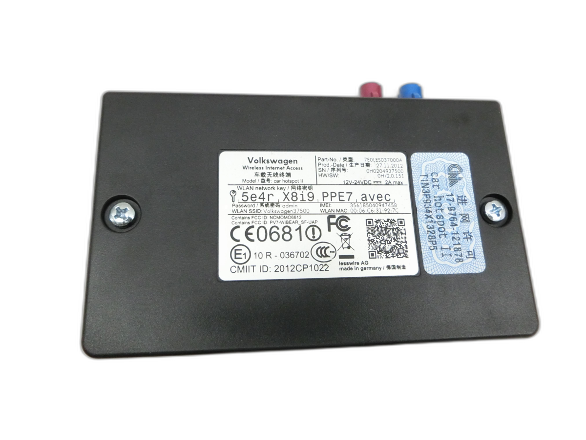 VW T5.2 7H 7E 09-15 Steuergerät ECU Modul Car-Hotspot SG  - Bild 1