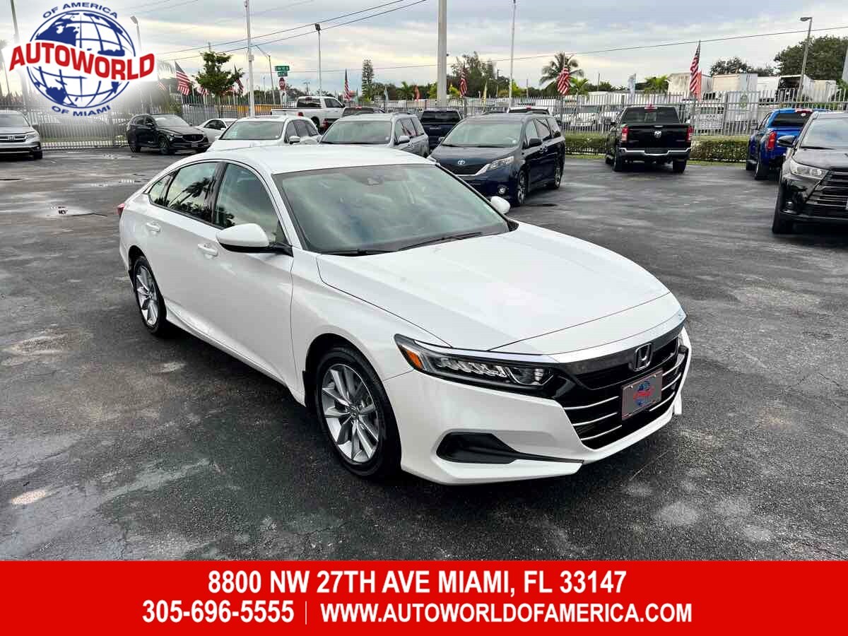 2021 Honda Accord, White with 26500 Miles available now!