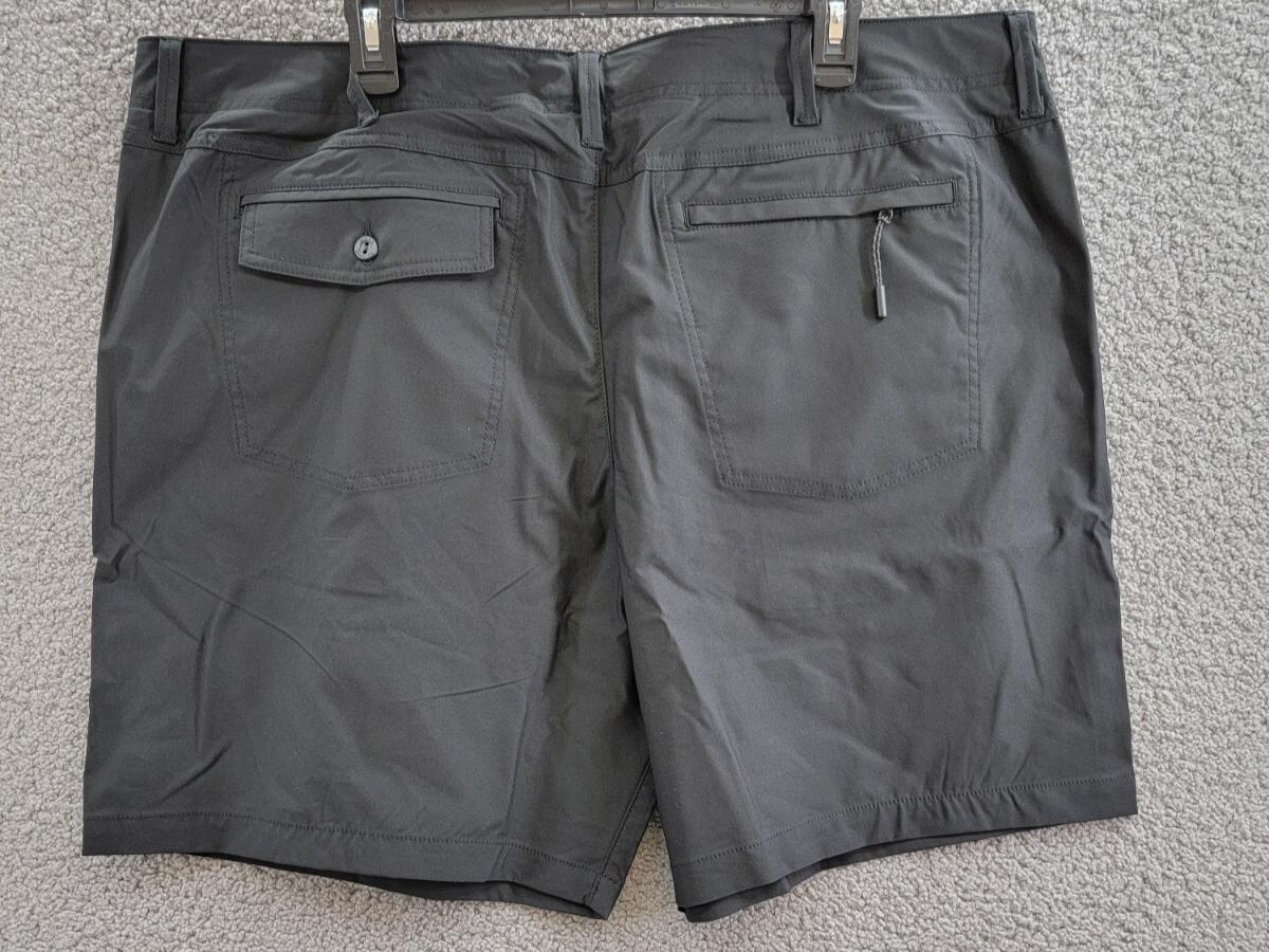 Bass Outdoor Traveler Tech Commuter Shorts Men's 42 Caviar High Rise Zip/Button - Picture 12 of 18