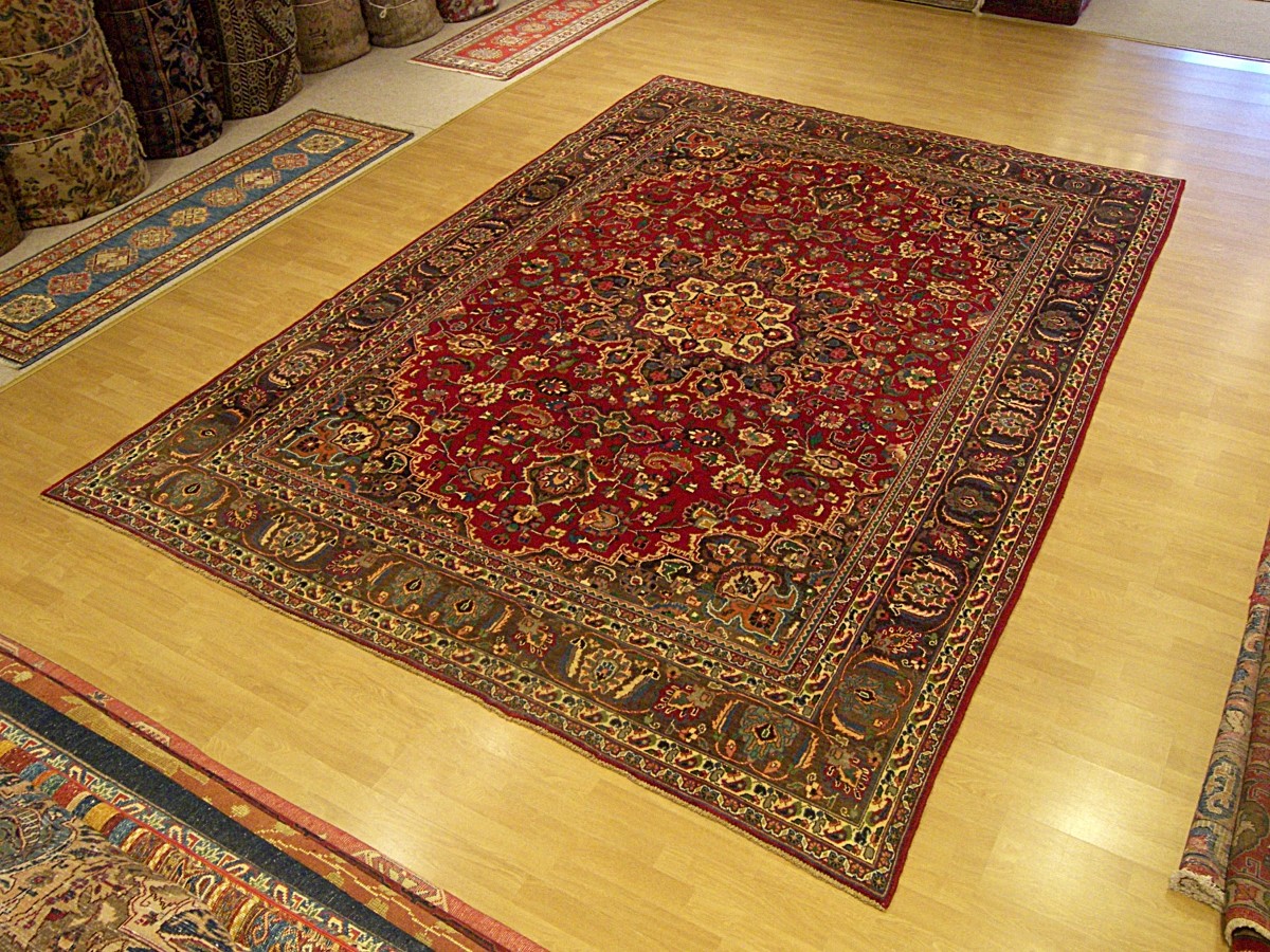 8 x 11.5 Handmade High Quality Antique 1940s Persian Oriental Rug Fine Soft Wool