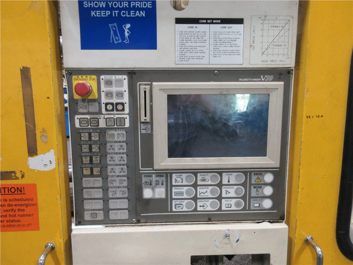 390 Ton Toshiba Injection Molding Machine, Model ISGS390