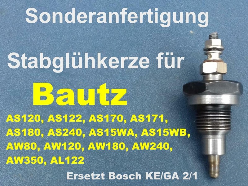 GlÃ¼Hkerzen Umbausatz Bautz As120, As122, As170, As171, As180, As240, As15wa As15