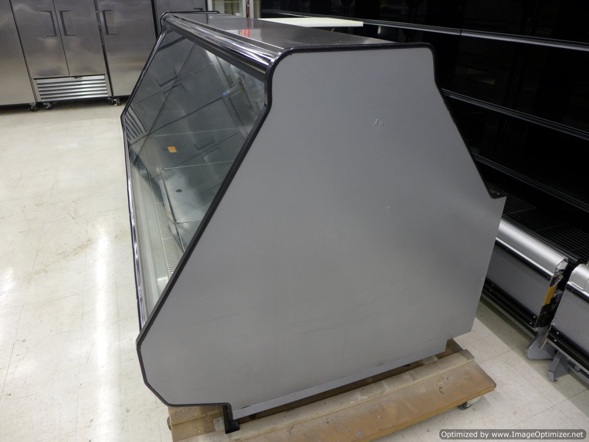 Hill Phoenix 8' S2SB-R Slant Lift-Glass Grocery Deli Cheese Display Case Remote