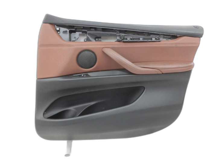 BMW X5 F15 13-18  Türverkleidung Türpappe Rechts Vorne Leder Dakota Terra  - Bild 1