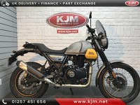 ROYAL ENFIELD SCRAM 411 E5, 2024/74, JUST 336 MILES IN GREY & YELLOW