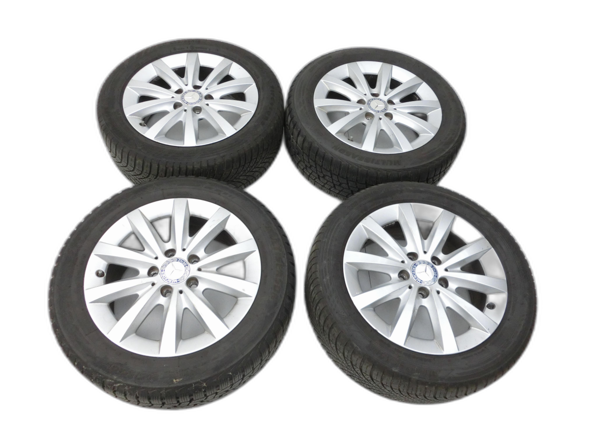 4x ruote complete cerchio alluminio  205/55R16 5X112 4.78-6.92mm Mercedes W176 A180 15-18 - Bild 1