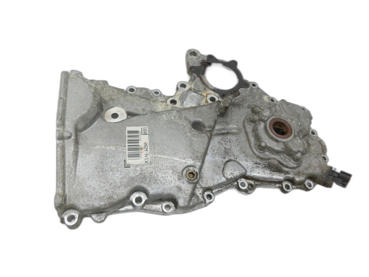 Toyota Prius II 05-09 Hybrid 1,5 57KW Platte für Motor Stirnplatte Gehäuse Motorblock Ölpumpe  - Bild 1