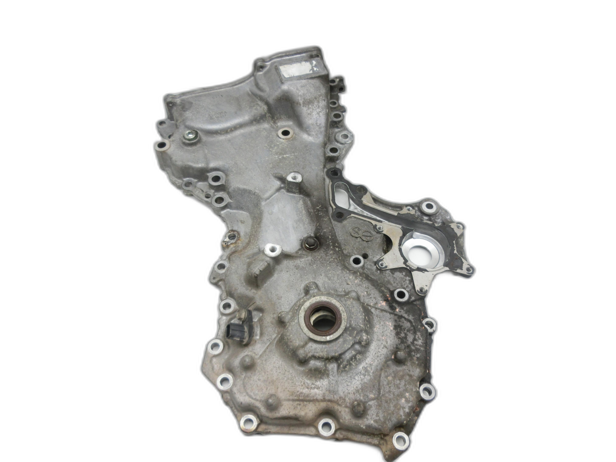 Toyota Auris E15 06-10 VVTi 1,3 74KW Platte für Motor Stirnplatte Gehäuse Motorblock mit Ölpumpe  - Bild 1