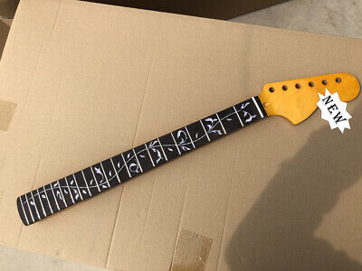 Maple Guitar Neck 22fret 25.5inch Rosewood Fretboard Vine Inlay Bolt on #S41