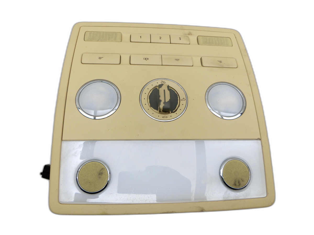 VW Phaeton 3D GP1 07-10 Innenleuchte Innenraumleuchte Innenraumbeleuchtung Schiebedachschalter  - Bild 1