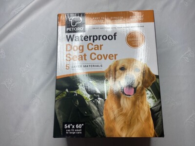 PETORO Dog Back Seat Cover Waterproof Scratch-Proof Non-Slip Convertible